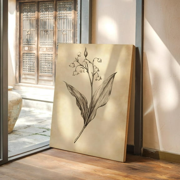 Vintage Lily Of The Valley Botanical Print – Elegant Floral Wall Art For Cottagecore And Nature-Inspired Home Decor Wall Art, Modern Wall Decor, 8x12 UNFRAMED
