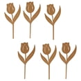 thumbnail image 2 of 6 piezas Tulipanes de metal Decoración del jardín de de flor en la vida, 2 of 9