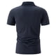 thumbnail image 3 of pstuiky camiseta de hombre, Camiseta informal de cuello redondo para hombre, blusa de manga corta, color liso, rasgada camisetas de hombre xxl, 3 of 5