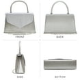 thumbnail image 5 of Dasein Women's Evening Bag Party Clutches Wedding Purses Cocktail Prom Handbags with Frosted Glittering, 5 of 9