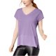 thumbnail image 1 of bar III Camiseta básica de medios mixtos para mujer, Púrpura, XX-Large bar III Camiseta básica, 1 of 2