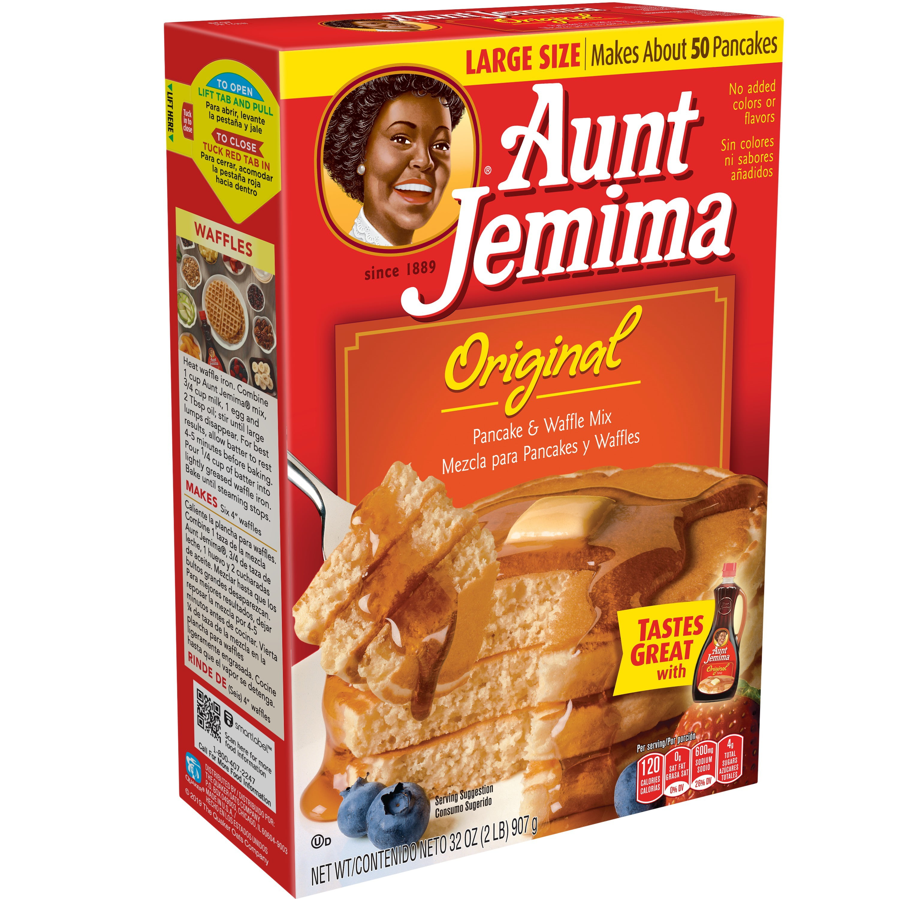Aunt Jemima Original Pancake & Waffle Mix, 32 oz - Walmart.com