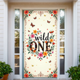 thumbnail image 6 of LUUFILx Wild One Floral Backdrop Birthday Background Banner Decoration Party Supplies Photography Props Kids Event, 6 of 8