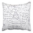 thumbnail image 1 of BSDHOME Housse de Coussin Mathématiques Scientifiques avec Formules Algébriques Manuscrites 16x16 Pouces, 1 of 1