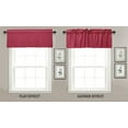 thumbnail image 3 of VargottomSolid CottonValancesRod PocketValancesFor WindowsCurtain Toppers One Panel,56x18 Inches, Magenta, 3 of 7