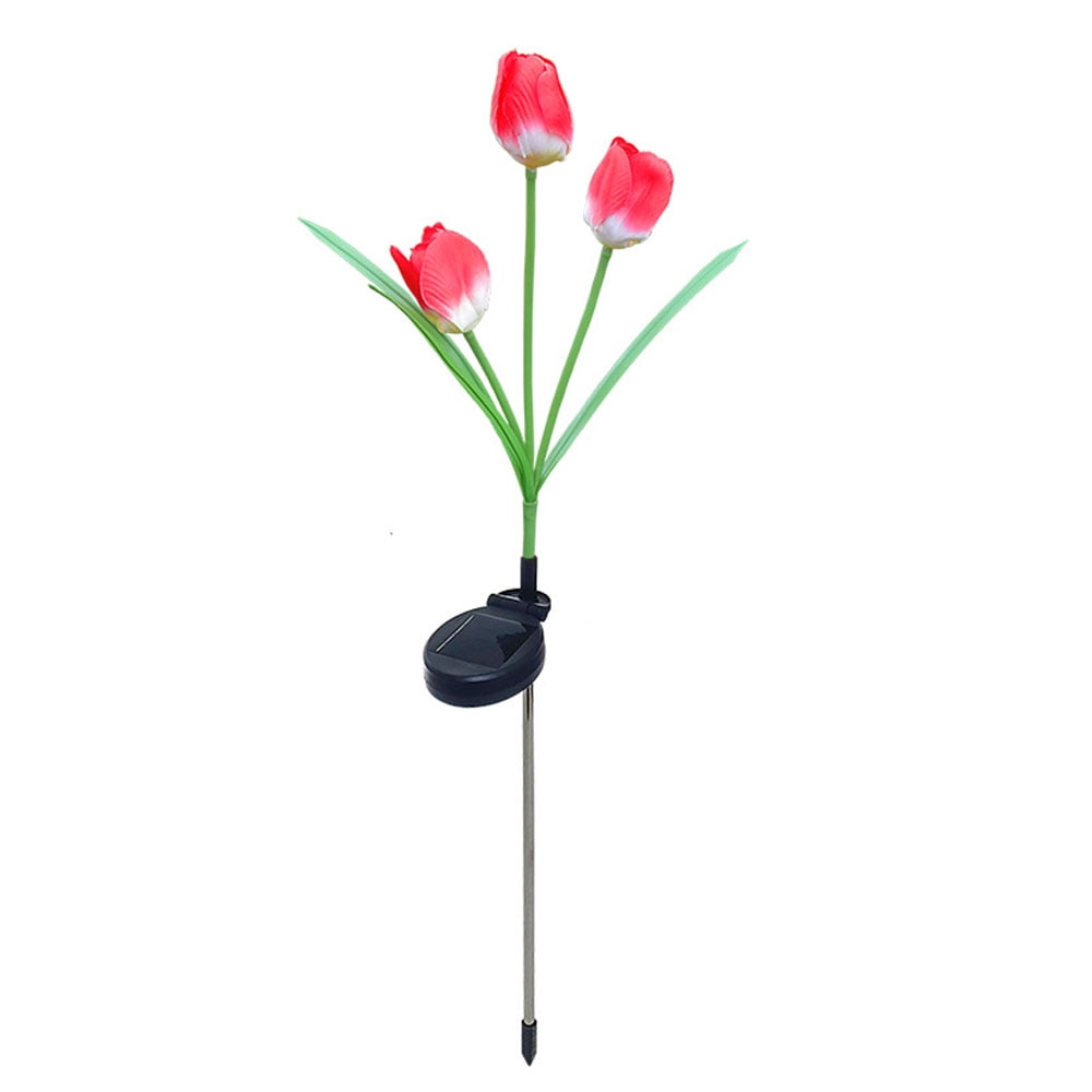 Solar Garden Tulip LED Flower Lights, Garden Art Deco, Solar Tulip