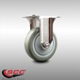 thumbnail image 2 of 4 Inch 316SS Gray Polyurethane Wheel Rigid Top Plate Caster Service Caster, 2 of 2