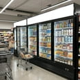 thumbnail image 2 of Cooler Depot NSF 74 in. Commercial Glass Door Merchandiser 49 Cu.Ft. 3-Door Refrigerator Energy Saving Cooler ETL, 2 of 9