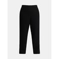 thumbnail image 4 of No Boundaries Soft Fleece Wide Leg Pants, 30” Inseam, 1 or 2-Pack, Women’s XXS-4X, 4 of 5