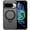 Black, variant on For Google Pixel 11 Pro Phone Case,360°Rotatable Adjustable Ring Kickstand,Skin-Friendly Matte Translucent Back,Compatible with Mag-Safe,Anti-Scratch Non-Slip Shockproof Phone Case,Black