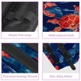 thumbnail image 2 of MUOOUM Pencil Case, Red Sea Turtle on Stripe Large Capacity Pencil Pouch Stationery Pen Bag, 2 of 7