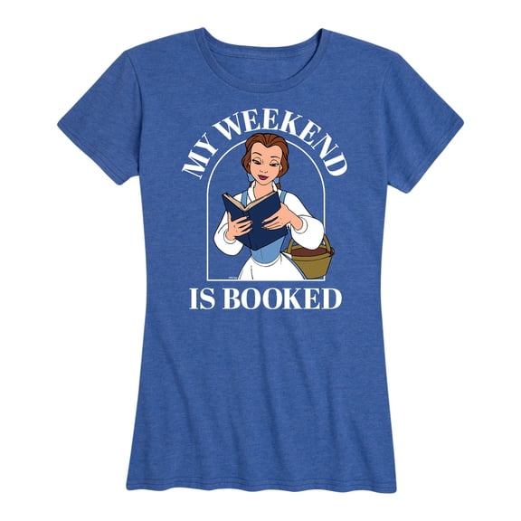 Disney Princess - Belle My Weekend Is Booked - Women's Short Sleeve Graphic T-Shirt