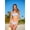 Blue and White Marie, variant on Disney Toy Story Women's 2-Piece Bikini Swimsuit Set Ivory and Coral Jessie