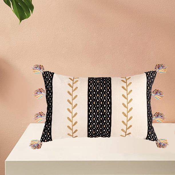 Funda de almohada Soledad Cojín copetudo 30x50cm funda de cojín decorativa