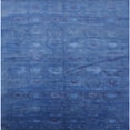 thumbnail image 1 of Ahgly Company Machine Washable Indoor Square Industrial Modern Sapphire Blue Area Rugs, 7' Square, 1 of 7