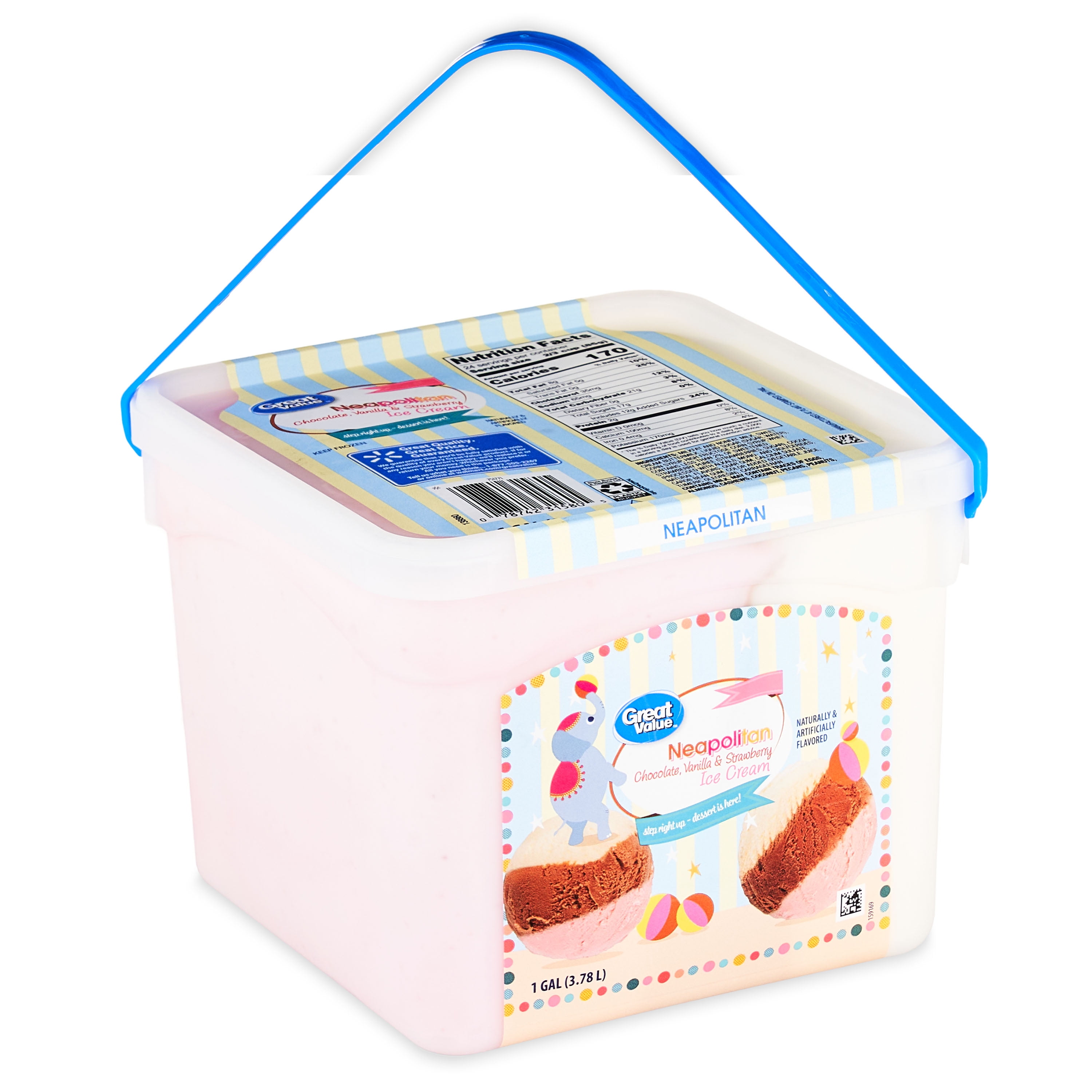 Great Value Neapolitan Ice Cream, 1 Gallon