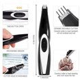 thumbnail image 2 of JUNWELL Tondeuse pour Poils d'Animaux Tondeuse de Toilettage pour Chien et Chat Rasoir Électrique Mini Ciseaux Machine USB Rechargeable Épilateur pour Poils des Pieds, 2 of 8