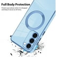 thumbnail image 3 of for Samsung Galaxy S23 Plus 5G Case [Support Magsafe] Magnetic Plating Luxury Elegant Case Camera Protector Soft Shockproof Protective Corner Back Cover Galaxy S23 Plus Case for Women -Blue, 3 of 11