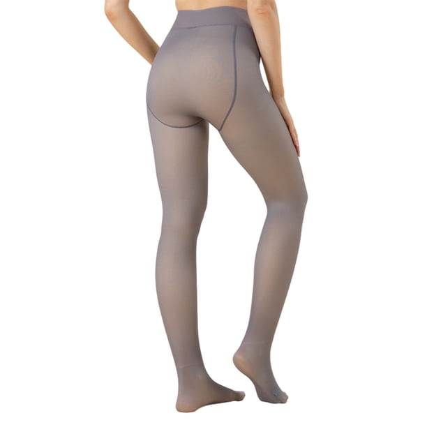 Medias de lana para mujer de 300 g, medias falsas translúcidas, medias de lana gruesas transparentes y cálidas de cintura alta para invierno