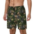 thumbnail image 2 of Gaeub Camouflage Skulls Mens Swim Trunks Stretch Beach Shorts Quick Dry for Men Swim Shorts Swimwear with Pockets- X-Large, 2 of 9
