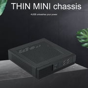TX07 Mini ITX HTPC Desktop Computer Chassis HTPC Case Frame Heat Dissipation Mini HTPC Case for Home Video Computer