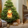 thumbnail image 7 of Coolmade 16.5" Christmas Lighted Window Decorations Christmas Tree Decor Lights Santa Ornaments, Red, 7 of 7