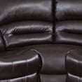 thumbnail image 6 of Benjara Qox Power Reclining Sectional Sofa Set- USB Port- Bonded Leather- Brown, 6 of 7
