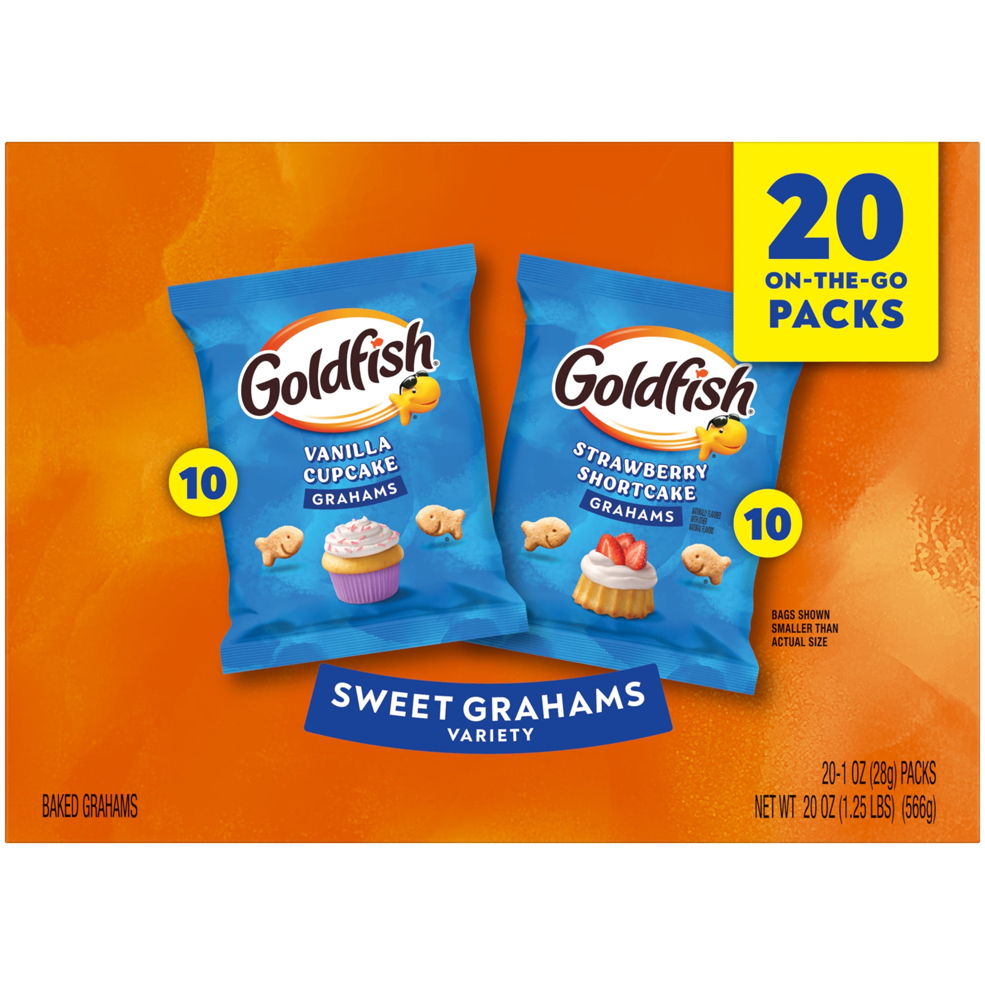 Goldfish Grahams Baked Graham Crackers Multipack, 20 Packs