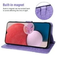 thumbnail image 3 of Compatible with Samsung Galaxy A13 4G Wallet Phone Case and Tempered Glass Screen Protector Flip Credit Card Holder Stand Mandala Flower Cell Cover for A 13 LTE 2022 13A SM-A135U Women Men Purple, 3 of 9