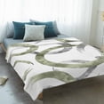 thumbnail image 4 of Sage Green Grey Blanket Soft Cozy Warm Throw Blanket for Couch, Plush Fuzzy Flannel Fleece Blankets for Sofa, Geometric Circle Modern Abstract Simple Art Bed Blankets Gifts for Men, 40"x60", 4 of 9