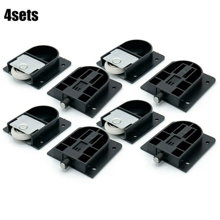 

4Pairs Quality Black Sliding niture Cupboard Door Roller Bead Mute Wheel