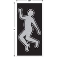 thumbnail image 2 of Beistle 30" x 5' Party Scene Investigation Body Silhouette White/Black 3/Pack 57831, 2 of 6