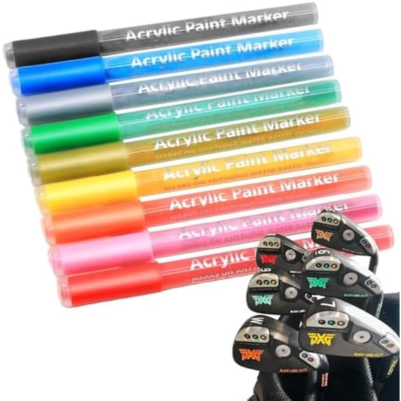 Golf Club Paint-9Pcs Golf Pens&Golf Markers for Fill in, Customize or Renovate Your Clubs and DIY Golf Balls$$Sport & Recreation Other