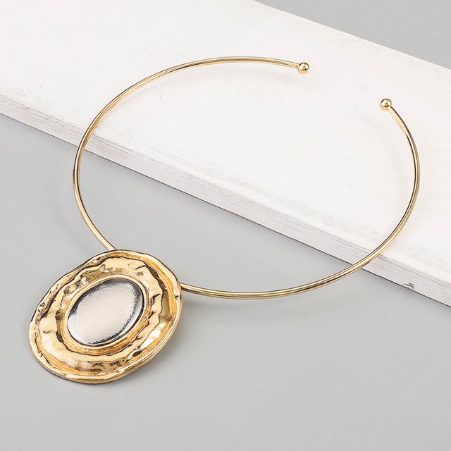 CRILSTYLEO 2Ud Collar De Aleación Para Mujer Retro Y Moderno Para Diaria