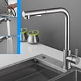 thumbnail image 3 of 360°Swivel Pull Out Kitchen Faucets with 2 Spray Modes Bathroom Sink Faucets Pull Down Sprayer Ceramic Valve Basin Water Tap with Cold & Hot Water Inlet Pipes, 3 of 8