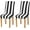 Black and White Stripes, variant on Purple Marble Texture Dining Room Chair Covers Set of 4,Stretchable Removable Washable Spandex Kitchen Chair Protector Slipcovers for Restaurant,Hotel,Ceremony,Christmas Decoration