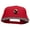 Red, variant on The Perfect Shot Embroidered Superior Cotton Twill Flat Bill Snapback Prostyle Cap - White OSFM