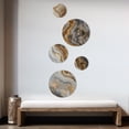 thumbnail image 3 of Designart "Marble Essence Gold and Grey II" Abstract Marble Metal Wall Art Set of 5 Piece, 3 of 5