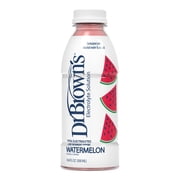 Dr. Brown's Electrolyte Solution with Coconut Water and Sea Salt, Hydration and Immune Support, 16.9 fl oz/500 mL, Watermelon