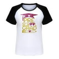 thumbnail image 4 of Girls Outfits Short Sleeved Graduation Season Printed Top And Pants Set Clothes, 4 of 4