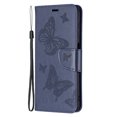 thumbnail image 6 of Feishell Samsung A14 Case 5G Butterfly Embossed Pattern Premium Leather Wallet Cover Flip Stand Card Slots Holder Magnetic with Wrist Strap Case for Samsung Galaxy A14 5G, Blue, 6 of 8