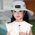 thumbnail image 4 of ZToonmas 1-12Y Kids' Solar Fan Sun Hat UPF50+ Wide Brim Cooling Cap USB Rechargeable Outdoor Sun Protection Hat, 4 of 5