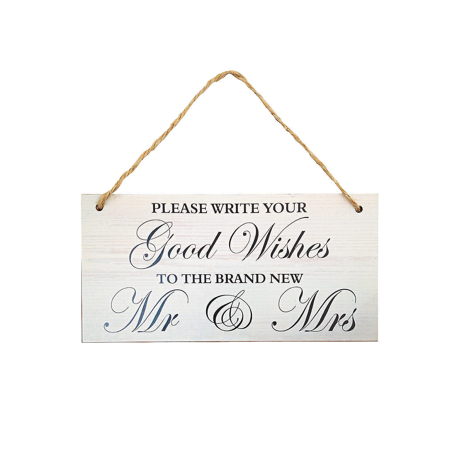 Good Wishes For Mr & Mrs Sign - Home Decor - 29 Piece - Walmart.com