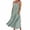 Mint Green, variant on Women's Linen Dresses Solid Color Summer Beach Vacation Plus Size Sleeveless Flowy Loose Maxi Sundress Boat Neck Button Down Breathable Gauze Dress