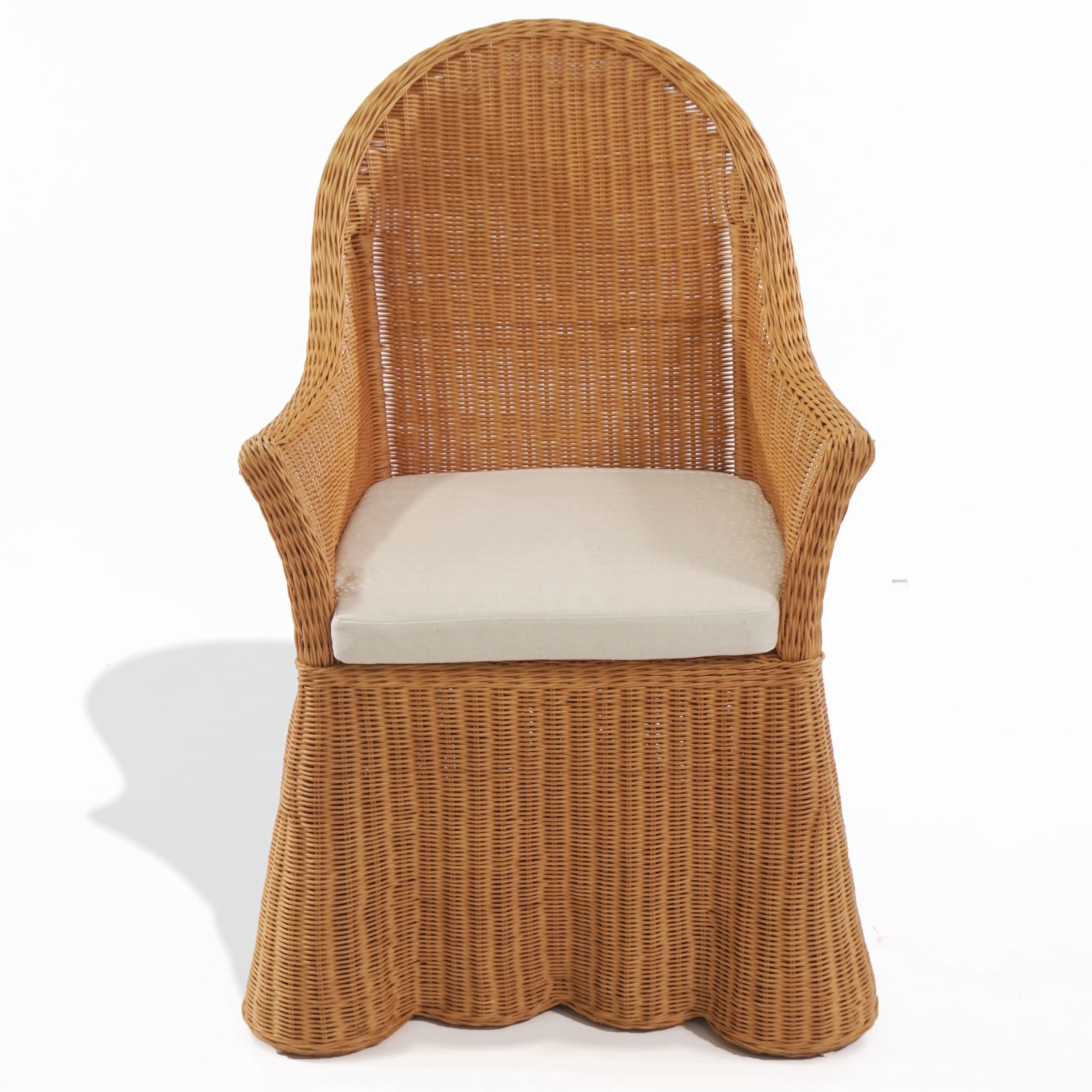 Safavieh Couture Hylda Rattan Dining Chair, Natural/White
