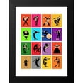 thumbnail image 2 of Rogan, Mark 12x14 Black Modern Framed Museum Art Print Titled - The Musicians, 2 of 5