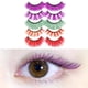 thumbnail image 5 of 5 pes de pestañas postizas 3D, hechas , gruesas, esponjosas, de exterior exterior exterior natural, suaves y cómodas, pestañas coloridas pa maquillaje de ojos C Yinane Pestañas postizas, 5 of 7