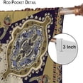 thumbnail image 5 of Bohemian-Style Curtains, Featuring Colourful Paisley Floral Prints, Suitable for Bedrooms, Living Rooms and Kitchens As Blackout Curtains.72X63 Inch, 5 of 5