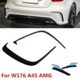 thumbnail image 2 of Rear Bumper Lip Kit for W176 A200 A250 A45 AMG Hatchback 2013-2018 with Canards Splitter Stone Protector, 2 of 8