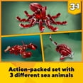 thumbnail image 4 of LEGO Creator 3 in 1 Sunken Treasure Mission Submarine Toy, Underwater Creatures Transform from Octopus tp Lobster to Manta Ray, Fun Sea Animal Figures, 31130, 4 of 8